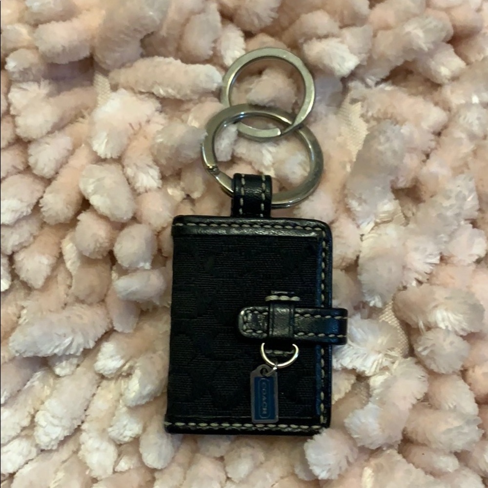 Coach mini picture wallet keychain